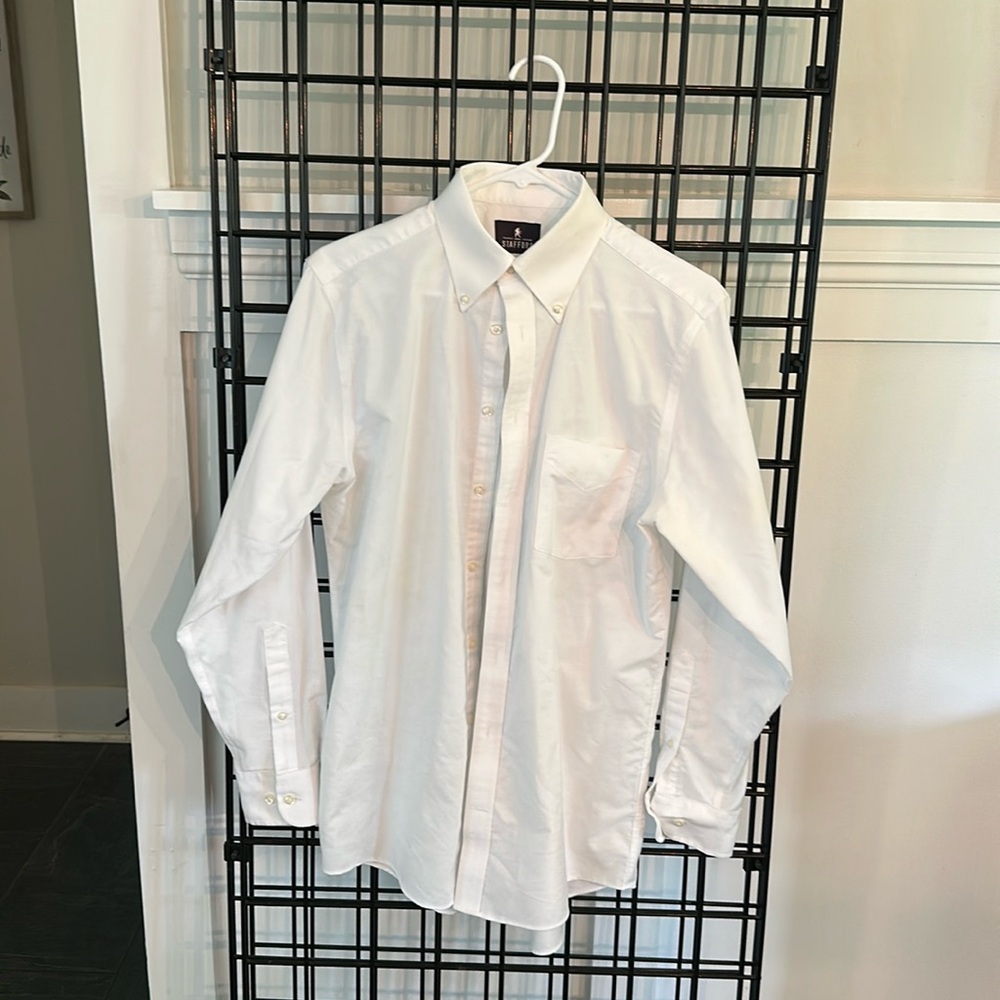 White Stafford Dress Shirt for Men